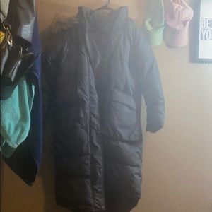 Grey longline missguided coat